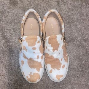Cow print sneakers